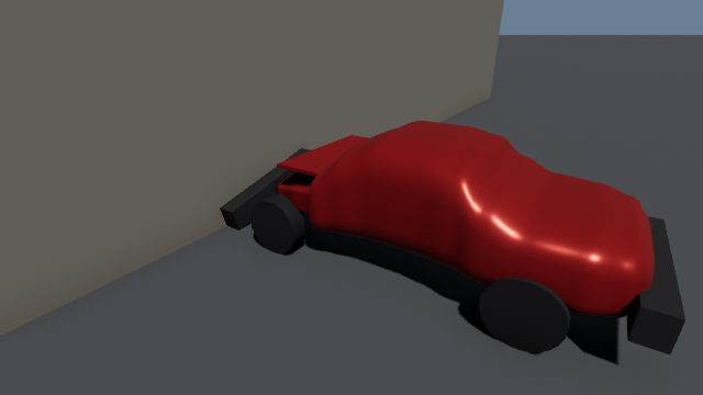 Vehicle damage: a crumpled body